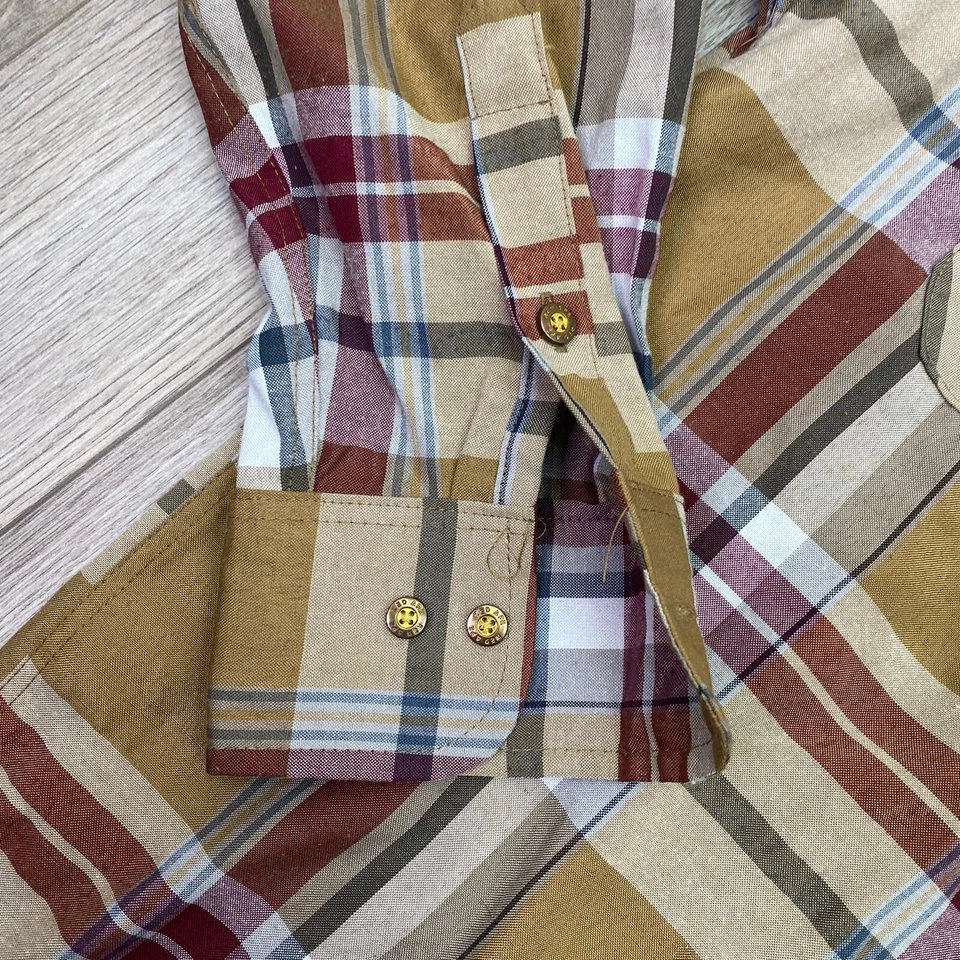 Red Ape Button Down Shirt Mens XL Multicolor Long Sleeve - Image 4 of 4