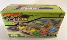 Super Tanks Flash Bump  Go, Flashing Lights, and Sound  NEW 