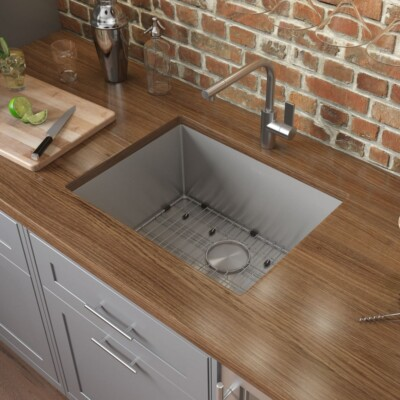 #ad #ad Ruvati 21quot; Undermount 16 Gauge Bar Prep Single Bowl Kitchen Sink RVH7121 $179.00