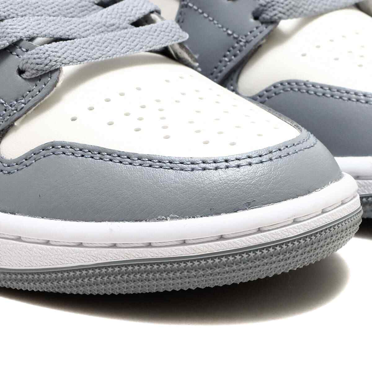 Nike WMNS Air Jordan 1 Mid Grey Sail BQ6472-115 US W6.5 - 12 Nike WMNS Air Jordan 1 Mid Grey Sail BQ6472-115 US W6.5 - 12
