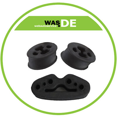 Auspuffhalter Set für Fiat Punto 188 1.2 44KW 60PS Endtopf und Mittelrohr