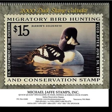 2000 DUCK STAMP CALENDAR - GREAT PICTURES & COLLECTIBLE, OR SAVE UNITL 2028!
