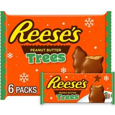 Reese’s Milk Chocolate Peanut Butter Trees Candy 1.2 oz (6 Pack) | Holiday Chris