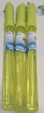 Set of 3 Yellow Bubble Wands Kids Outdoor Summer Toy Party Favor