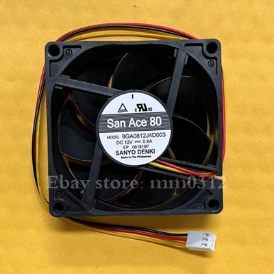 1 pc. New 9GA0812J4D003 12V 0.6A 8CM 8025 3-Wire Chassis Cooling Fan *wq