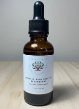 Nature’s Gift Elderberry Tincture Organic Herbal Supplement 1oz Immune Support