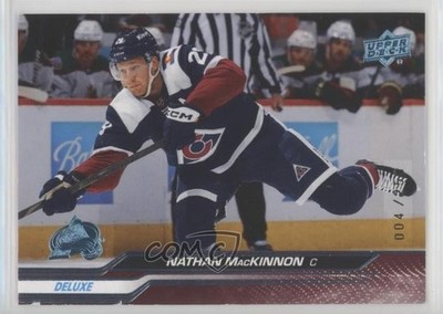 2023-24 Upper Deck Series 1 Deluxe 4/250 Nathan MacKinnon #42 2o7