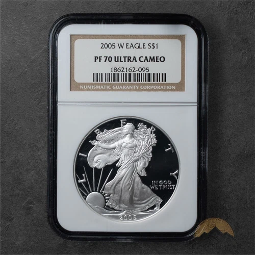 2005-W 1 oz Proof American Silver Eagle $1 - NGC PR70 UCAM