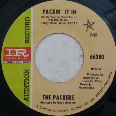 THE PACKERS Packin' It In / You Got It 66380 7'' 45rpm Vinyl VG+ 1969 Audition
