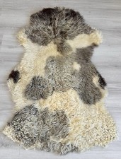 100Natural Gotland Sheepskin Rug,sheepskin Pelt,natural,Color,Brown,white