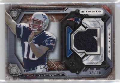2014 Topps Strata Relics Topaz 36/90 Jimmy Garoppolo #SR-JG Rookie Patch RC 4f5