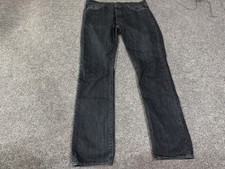 Levis 501 Jeans Mens 36x34 Blue Straight Leg Button Fly Dark Wash Denim Pants