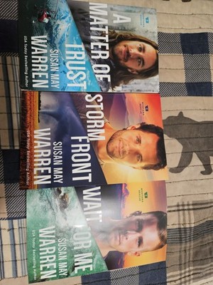 3 Book LOT, Matter of Trust, Storm Front, & Wait For Me by Susan May Warren