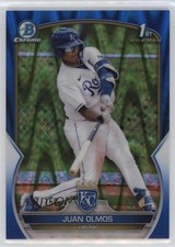 2023 Bowman Chrome Prospects Blue RayWave Refractor 137/150 Juan Olmos 0z0v
