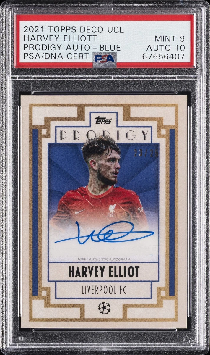 Panini Harvey Elliott サインカード /10 Las mejores ofertas en Tarjetas coleccionables de Harvey Elliott