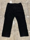 Mens 40X32 WRANGLER Workwear Black Twill Canvas Relaxed baggy Cargo Work Pants — photo 5