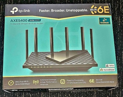 TP-LINK Archer AXE75 AX5400 4 Port 5378 Mbps Wireless Router