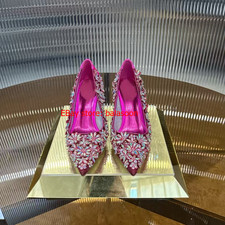 pointed shoes rhinestone banquet crystal shoes high-heeled shoes women 2026