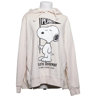Zara x Peanuts, Kapuzenpullover, Größe: M, Beige, Print, Damen #VVH