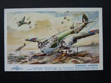 A.F.D.BANNISTER. AIRCRAFT POSTCARD FROM WATERCOLOUR. BRISTOL BLENHEIM. 4882