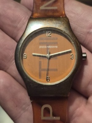 Vintage Paco Rabanne XS ''Stop Thinking'' Watch | Y2K Rare Promo | New Battery