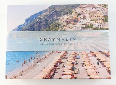 Galison Gray Malin The Beach 500 Piece Double Sided Jigsaw Puzzle Complete 24x18