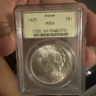 1925 Peace Dollar MS 64 PCGS High Grade - Old Label