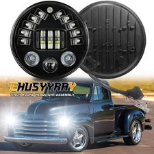 2X 7"Inch 150W LED Headlight Round HI/LO Sealed Beam for Chevy Pickup Truck 3100