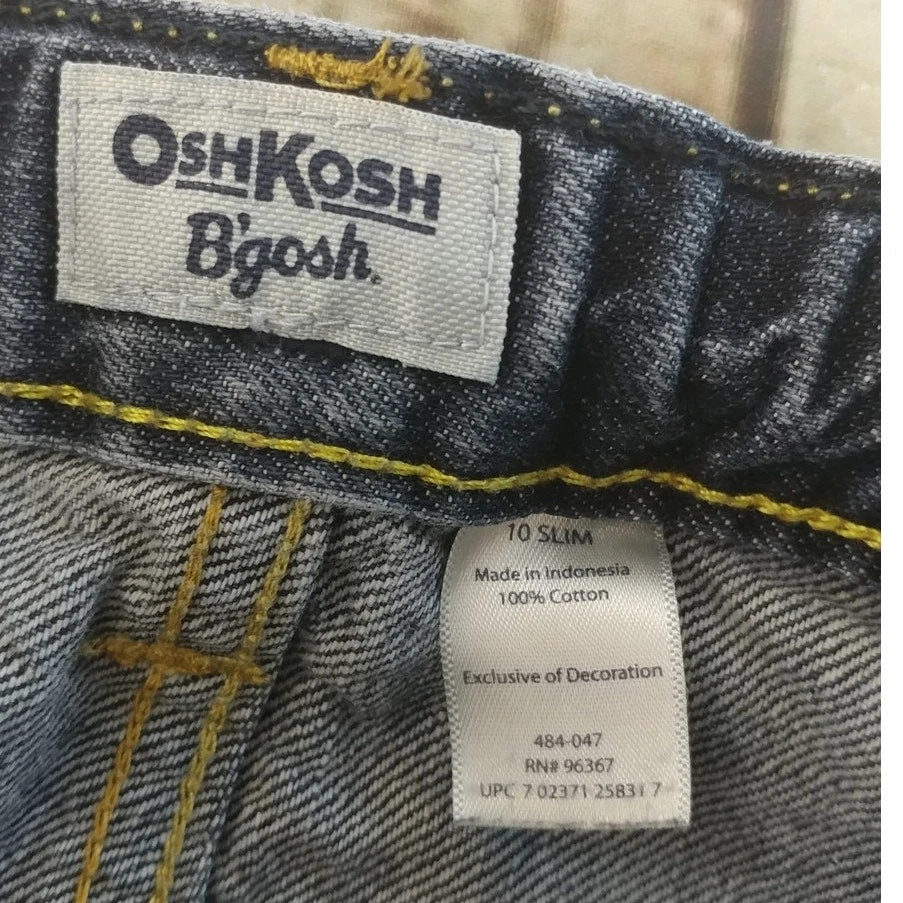 OshKosh B'Gosh Blue Jeans Size 10 Slim (kid) - Image 4 of 4