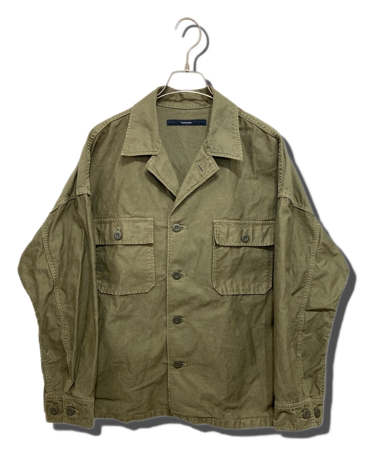 FRAMeWORK Moleskin Shirt Jacket 24011200000000 Ol… - image 1