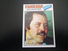 JIM HUNTER 1977 TOPPS BASEBALL CARD # 280 EXMT