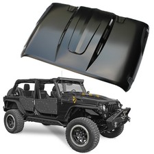 New Steel Vented Heat Dispersion Hood Scoop For 2007-2018 Jeep Wrangler Jk Jku