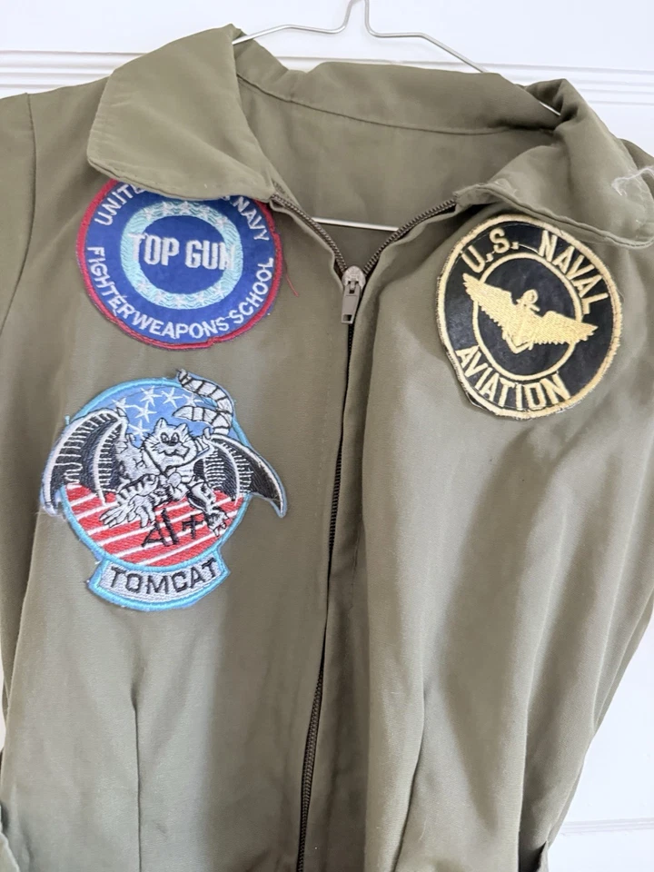 Disfraz de Top Gun Flight mediano para niña Foto 2 de 4