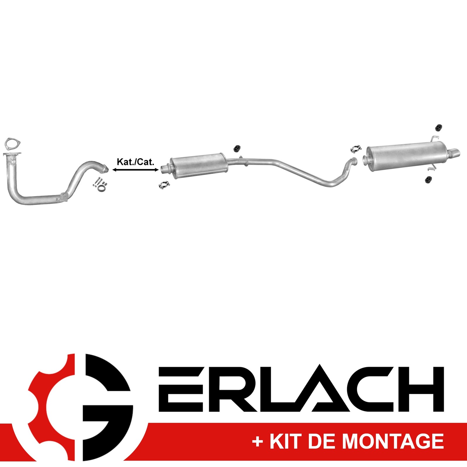 Silencieux d'échappement pour Peugeot 306 1.4 de 1993 à 1997 modèle standard 4474