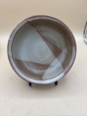 Vintage Iron Mountain Stoneware Bowl White Top Mountain Pattern Cereal Soup 6''