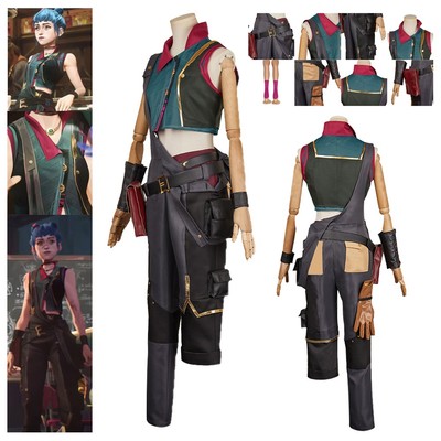 Arcane: League of Legends Season 2 Cosplay Powder Jinx Halloween Carnival Suits