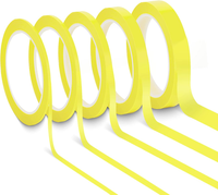 Tikplus Masking Tape 5 Rollen X 66M, Abklebeband Malerkrepp, Fineline Band