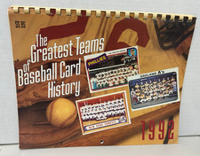 Greatest Teams of Baseball Card History Calendar 1992, Krause Publications