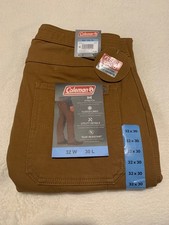 Coleman Men's Carpenter Fleece Lined Pants Choose SZ  Color Toffee, Green, Grey