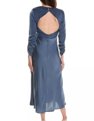 cobalt blue dress long sleeve Royal Blue Long Sleeves Star Beadings Mermaid Side Slit Prom Dress