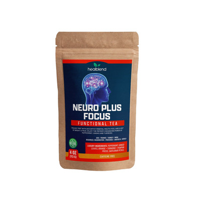 Neuro Plus Focus Herbal Tea 4oz   Caffeine-Free Brain Support with Ginkgo & Mint