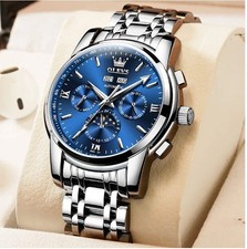 OLEVS Mens Watch Automatic Mechanical Tourbillon Luxury Stainless Steel New