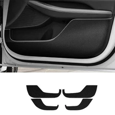 Carbon Fiber Sticker Interior Door Anti~Kick Panel Trim For Hyundai Sonata 20~23
