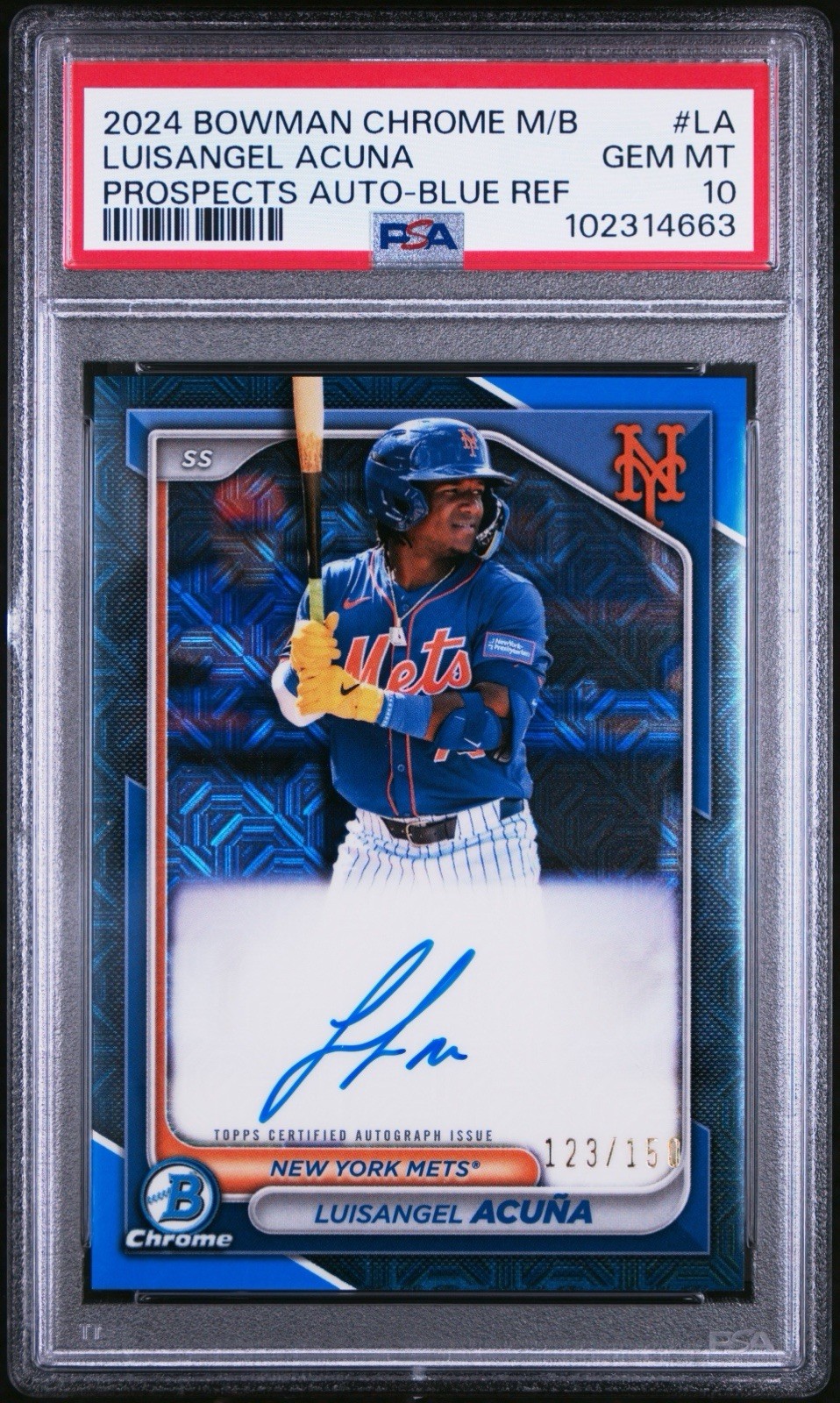 2024 Bowman Chrome - Mega Box Chrome Prospect Mojo Autographs Luisangel Acuna...