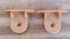 2 Vtg GI Joe Mauler BOGIE WHEEL BRACKET support original 1985 tank vehicle part