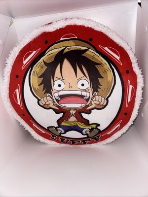 One Piece Luffy Round Cushion with Hand Warmer Round1 Exclusive New W Tags