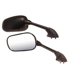 EMGO OEM Replacement Mirror for Yamaha YZF R1 04-06 Right Side Black (20-80541)