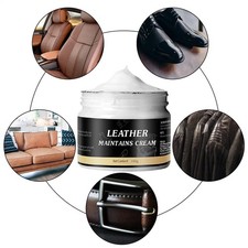 Leather Cleaner Conditioning Cream Repairing Balm Restore Bag Sofa Care US