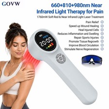 1760mW Cold Laser Therapy Device 660nm 810nm 980nm Pain Relief LLLT Class 4 Home