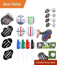 Upgrade Your Game with 8 Pack Golf Ball Markers  Stencils for Accurate Shots